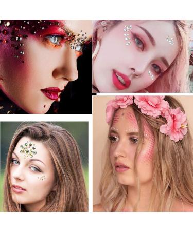 Face Jewels Stickers Gems Rhinestones | Body Glitter Festival Rave & Party Accessories - 12 Sheets - Buy Online on GoSupps.com