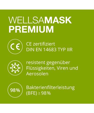 Wellsamed Wellsamask Colour Line - 50 Pieces Face Masks with Elastic Band | Spring Collection for Ultimate Comfort & Protection | International Shipping Available - Buy Online on GoSupps.com