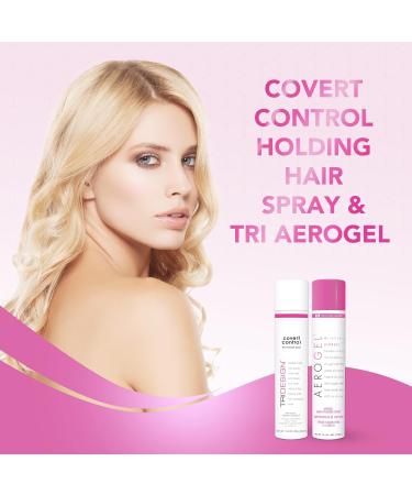 TRI Design Aerogel & Covert Control Holding Hair Spray - Hairspray for Women & Men Texture Spray for Hair of All Types Provides Hidden Control Hair Products 10.5 Oz. Each Bottle - Buy Online on GoSupps.com