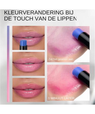 Color Changing Lipstick pH Changing Lip Balm Set of 2 Moisturizing pH Lip Balm Color Changing Temperature Reactive Daily Care for Women and Girls - Buy Online on GoSupps.com
