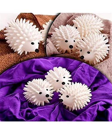 RENHUAVOY 4pcs Dryer Balls Reusable Tumble Dryer Hedgehog Dryer Balls Fabric Softener Ball Clothes Will Come Out Soft Fluffy Fewer Wrinkles and Less Static Cling - Buy Online on GoSupps.com