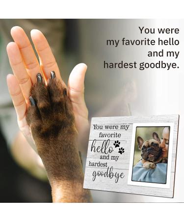 SteadStyle Pet Memorial Picture Frame | Sympathy Gift for Loss of Dog | Paw Prints Photo Frame 4x6 | Remembrance Gifts for Pet Lovers - Buy Online on GoSupps.com