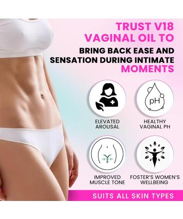 V18 Yoni Oil for Smell & Taste - Vaginal Tightening Oil for Sensitive Areas - Strawberry Flavor - Enhanced Tightness & Comfort for Women - Buy Online on GoSupps.com