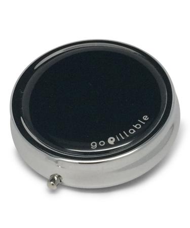 Black Purse Pill Box or Small Pill Box for Pocket. Convenient and Discreet Great for Daily use or for Travel.