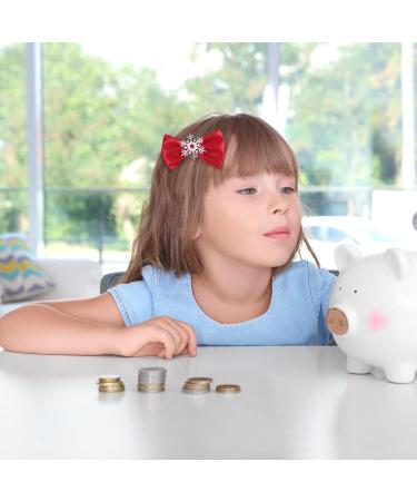 Beaupretty 4pcs Christmas Hair Clips - Santin Snowflake Loop Clips for Women & Girls | Festive Hair Accessories - Buy Online on GoSupps.com