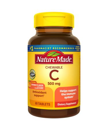 Nature Made C Chewable Orange 500 mg 60 Tablets