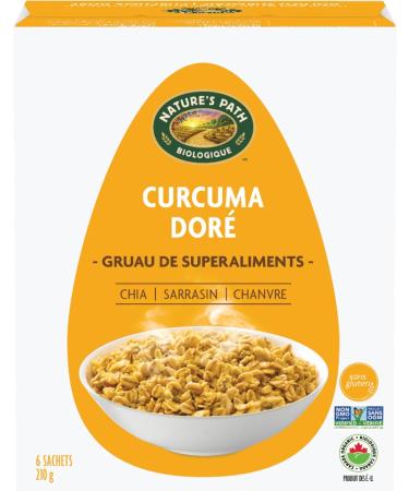 Nature's Path Organic Superfood Golden Turmeric Oatmeal 210 g (Pack of 6) Gluten Free Non-GMO - Buy Online on GoSupps.com