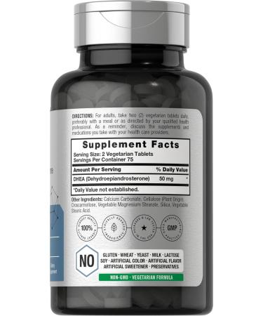 Horbäach DHEA 50mg - 150 Vegetrian Tablets  - Buy Online on GoSupps.com