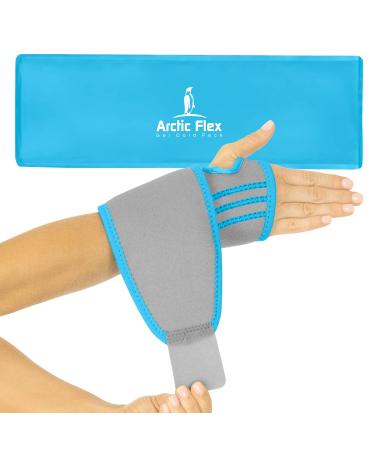 Arctic Flex Wrist Ice Pack - Refreezable Gel Compression Support - Flexible Hot/Cold Brace For Injuries, Rheumatoid, Tendinitis, Swelling and Carpal Tunnel - Reusable for Pain and Muscle Therapy 1