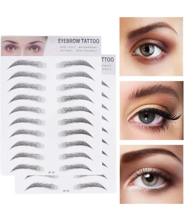 FOMIYES 4 Pcs 3d Eyebrow Stickers Make up Kits Imitation Eyebrow Sticker Eyebrow Trimming The Lazy Woman - Buy Online on GoSupps.com