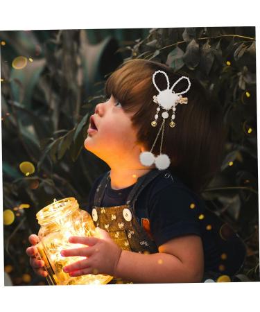 FRCOLOR 5 Pairs Bunny Hairpin Hair Clips for Babies Girls Barrettes for Hair Easter Hair Decoration Plush Ball Hair Barrettes Baby Decor Girls Hairpin Hair Pin Metal Rabbit Ponytail Child - Buy Online on GoSupps.com