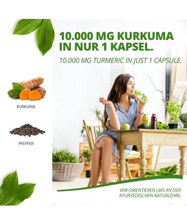 Pepper Turmeric Capsules - 10 000mg Turmeric Extract Curcumin and Piperine - 3 Month Supply - Vegan & Gluten Free - 1x 90 Pieces - Buy Online on GoSupps.com
