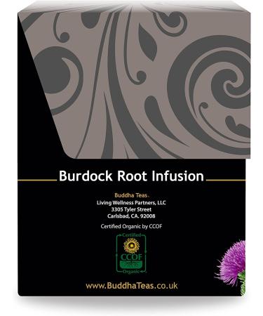Organic Burdock Root Tea - Buddha Teas - OU Kosher, USDA Organic, 18 Bleach-Free Bags - Buy Online on GoSupps.com
