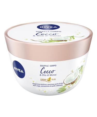 NIVEA NIVEA Coconut & Monoi Oil Body Lotion in a pack of 3 x 200 ml a light-textured moisturizing body cream enriched with an exotic coconut fragrance