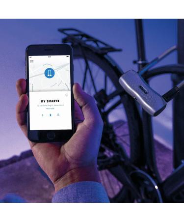 Buy ABUS 770A SmartX Bluetooth Bicycle Lock with Alarm & Holder - Top Security Level 15 - 23 cm Blue - International Shipping Available - Buy Online on GoSupps.com