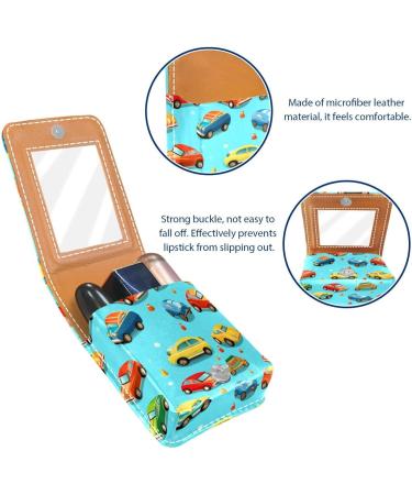Travel Lipstick Organizer Case - Portable Makeup Bag with Mirror | Cartoon Design - Shop Now - Buy Online on GoSupps.com