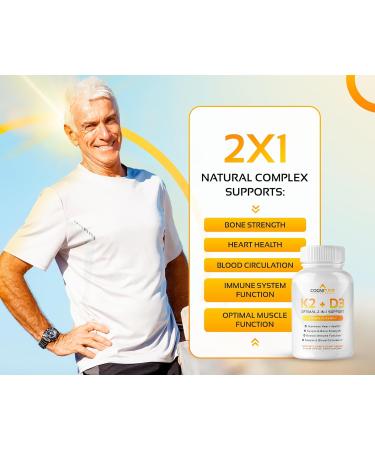 CogniTune Immune & Cardiovascular Support Bundle - Vitamin D3 5000IU + Vitamin K2 with Turmeric Curcumin & Ginger - Buy Online on GoSupps.com