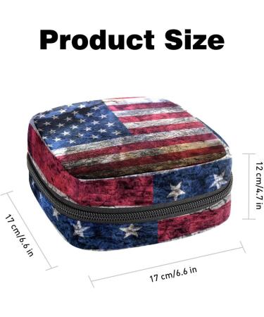 Shop Women's Bonds Storage Pockets - American Flag Portable Period Kit - Feminine Product Bag for Girls - Buy Online on GoSupps.com