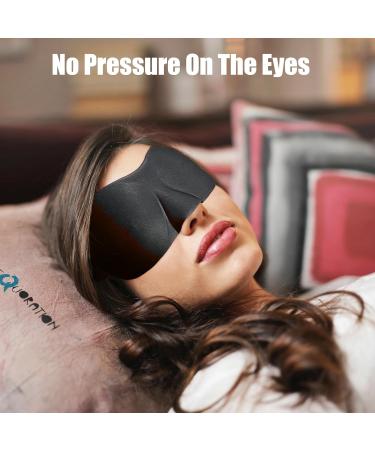 Pack of 3 Sleep Masks 100% Light Blocking 3D Eye Masks for Men & Women Ultralight Night Blindfolds for Side & Back Sleepers Multi-Colored Travel Eye Covers - Buy Online on GoSupps.com