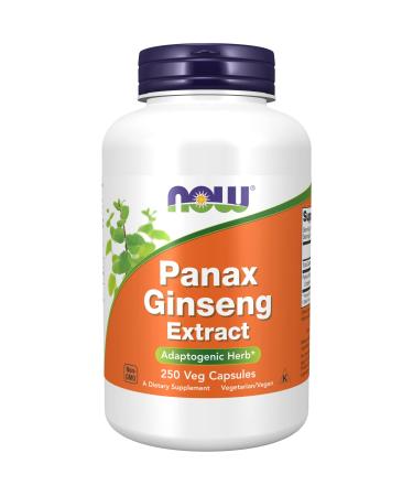 Now Foods Panax Ginseng 500 mg 250 Veg Capsules