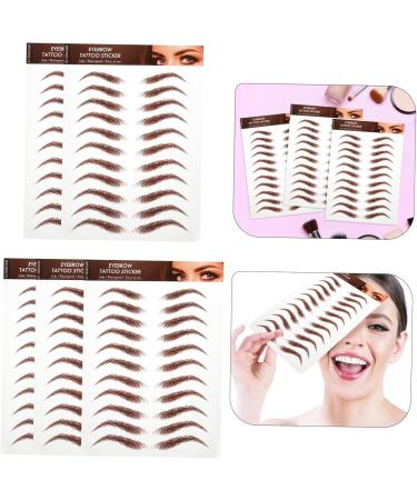 Mikinona 5 Sheets Eyebrow Stickers Simulation Eyebrow Peel off Eyebrow Sticker Fake Eyebrows Makeup Eyebrow - Buy Online on GoSupps.com