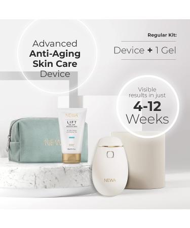 NEWA RF Wrinkle Reduction Device - FDA Cleared Skincare Tool for Facial Tightening | Boosts Collagen, Reduces Wrinkles | 1 Month Gel Supply | Ivory Classic - Buy Online on GoSupps.com