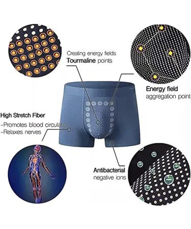 HAIION Men's Underwear 3/6pcs Eft Energy Field Therapy Magneticfit Slim Pants - Long Lasting, Large Size - Buy Online on GoSupps.com
