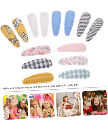 TOYANDONA 50 Pairs Fabric Bang Side Clip Kids Headdress Baby Tiara Barrette for Kids Girls Headdress Barrette for Girls Wire Wall Grid Girls Tiara Floral Headpiece Hair Toddler Bobby - Buy Online on GoSupps.com