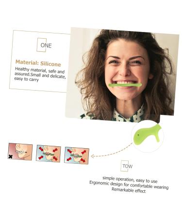 FRCOLOR 3pcs Orthotic Lip & Gum Exerciser - Anti-Wrinkle Face Slimmer - Mouth Tightener & Beauty Tool - Green - Buy Online on GoSupps.com