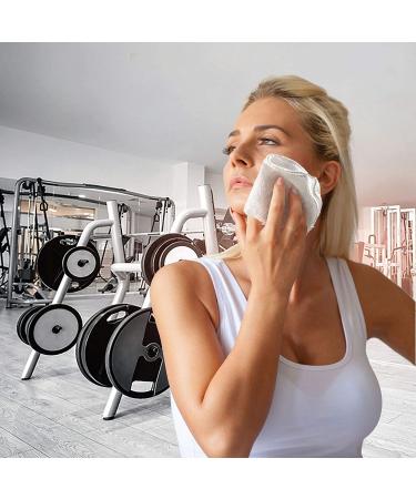 FabbPro Oshibori Moist Terry Cotton Refreshment Towels (25 Pack) - Eucalyptus Scented, Hot or Cold Use, 8x8 Inches, White - Buy Online on GoSupps.com