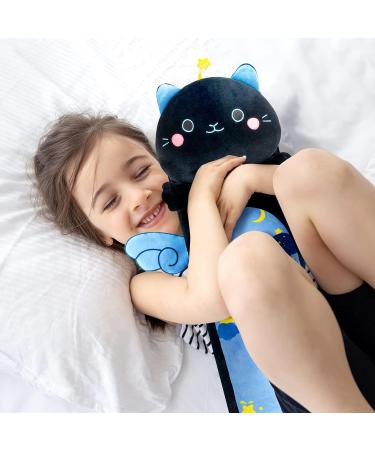 Mewaii 44in Long Cat Plush Pillow Stuffed Animal - Cute Soft Toy for Kids (Black) - Buy Online on GoSupps.com