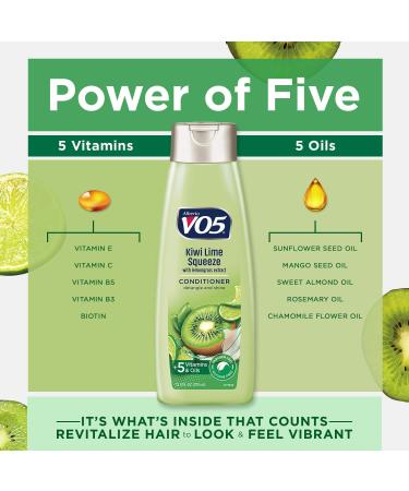 VO5 Herbal Escapes Kiwi Lime Squeeze Clarifying Conditioner 12.5oz - Fresh and Invigorating Formula - Pack of 1 - Buy Online on GoSupps.com