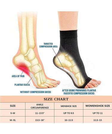 Buy Kseyic Compression Socks for Neuropathy & Plantar Fasciitis - 3 Pairs Nano-Bandage Unisex (S-M) - Swelling Relief in Black Gold & White - Buy Online on GoSupps.com