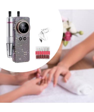 Colcolo Portable Nail Drill Cordless Nail File Set 50W Quiet Salon Home Use Professional Rechargeable for Drill Sharpening Carving - Buy Online on GoSupps.com