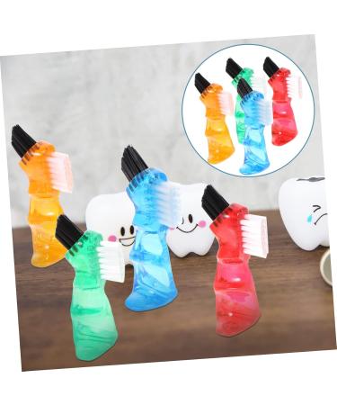 PartyKindom 12 Pcs Toothbrush Cleaning Brush - Small Plastic Jewelry Cleaners in Assorted Colors | Pack of 1 - Buy Online on GoSupps.com