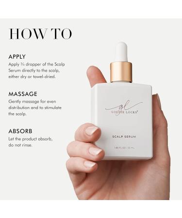 Goldie Locks Scalp Serum - Stimulate Hair Growth Thicker Strands Capixyl & Ginseng All Hair Types 1.86 Fl Oz - Buy Online on GoSupps.com