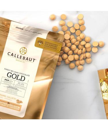 Callebaut | Gold 30.4% Finest Belgian Caramel Chocolate Couverture Callets | 1x2.5kg - Buy Online on GoSupps.com