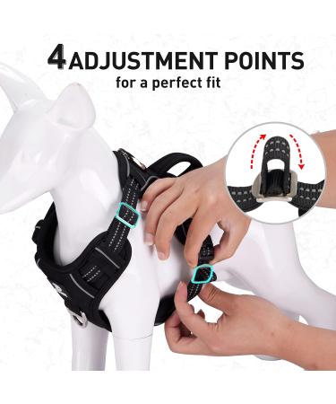 Docio Reflective Dog Harness for Large Dogs - Breathable & Safe - Anti-Train Design Soft & Comfortable - Size L (1 Pack) - Buy Online on GoSupps.com