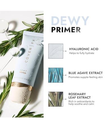 COVER FX Dewy Primer - Radiant Finish Moisturizing Primer - 1 Fl Oz - Soothing Formula for All Skin Types - Buy Internationally - Buy Online on GoSupps.com