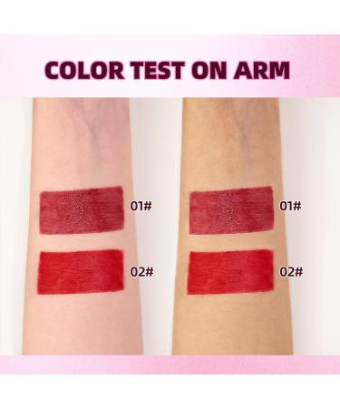Lip Tint Stain Set - 2 Colors Waterproof Long Lasting Korean Lip & Cheek Tint | Moisturizing Non-Sticky Easy Apply Water Lipstick - Buy Online on GoSupps.com