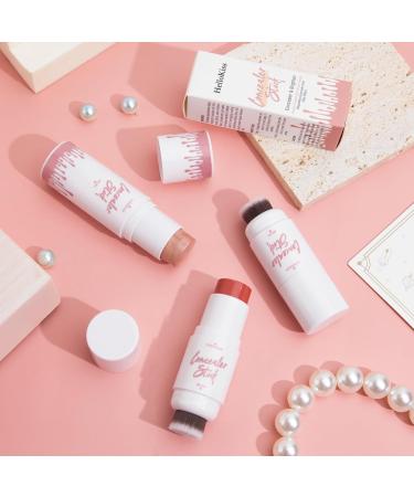 Dual-Ended Cream Blush Stick for Cheeks Makeup Sticks for All Skin Tones - Buy Online on GoSupps.com