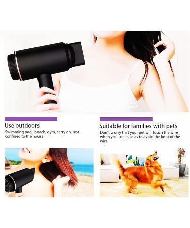 WTTTTW Foldable Rechargeable Hair Dryer Cordless Hair Dryer w/Hot & Cold Air Portable Travel Hairdryer w/Magnetic Nozzle 5000mAh Handheld Cordless Blow Dryer Salon Styling Tool - Buy Online on GoSupps.com