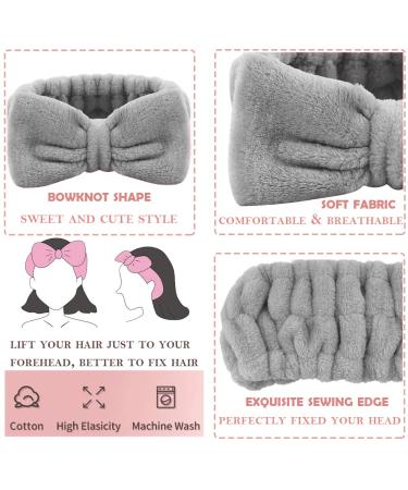 6-Piece Spa Headband, Wrist Washband, Scrunchies Cuffs Set - Black | Face Wash Wristband for Women and Girls - Makeup and Hair Accessories - Buy Online on GoSupps.com