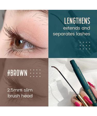 Mascara Maigre Couleur Magique 1/4 Pcs Mascara De Longueurs Saines Imperm able Color Mascara Maigre Curling pais (Fris Brun) - Buy Online on GoSupps.com