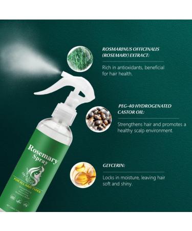 Rosemary Hair Spray with Castor Oil Rosemary Water Spray for Hair Growth Reduce Hair Loss Soothes and Moisturizes Dry Hair Strengthens Hair Roots 118ml/3.99fl.oz - Buy Online on GoSupps.com