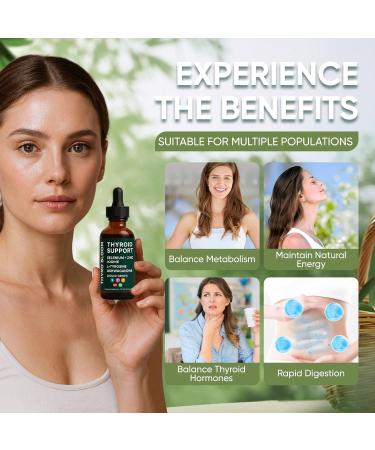 RETPMOSO Actora Thyroid Support Liquid Drops Kindled Thyroid Support Liquid Function Balance Helps Maintain Energy Mood & Metabolism with Selenium Lodine Ashwagandha & Zinc 4 fl oz (2) - Buy Online on GoSupps.com