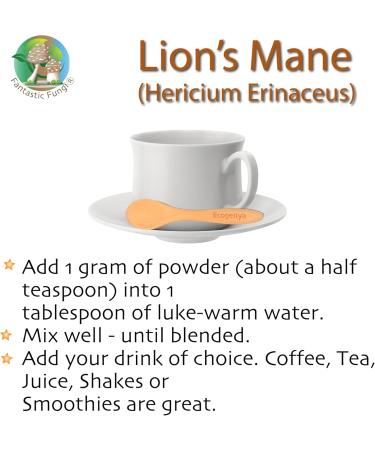 Organic Lions Mane mushroom powder extract by Ecogenya - Proudly Canadian fruiting body extract (100 Grams) 100 g (Pack of 1) - Buy Online on GoSupps.com