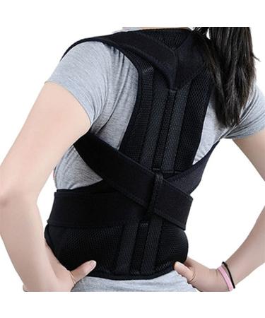Posture Corrector Back Brace Lumbar Support Belt for Men and Women - Adjustable Waist Trimmer Straps for Clavicle Support Neck Back and Shoulder (Size : X-Large) (X)
