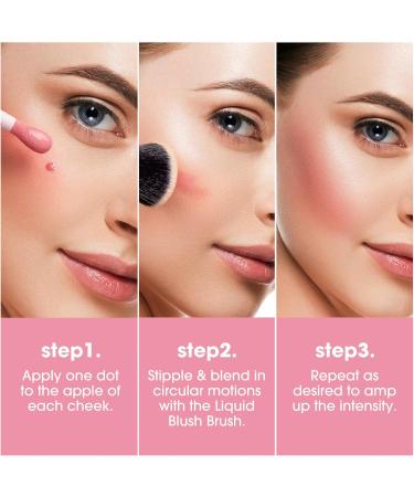 Liquid Blush Soft Cream Blush for Cheeks Natural-Looking Matte Makeup Blush Stick Long-lasting Dewy Cheek Tint For High-pigment Color Moisturizing & Lightweight Blendable Face Blush Makeup (#02 1PC) - Buy Online on GoSupps.com