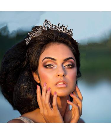 Royal Crystal Princess Tiara Headpiece - Rose Gold for Wedding, Prom & Birthday - Buy Online on GoSupps.com